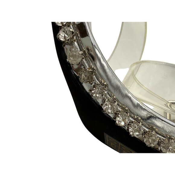 NEW Jeffrey Campbell Silver Crystal Charmed Heeled Sandal NWB - Size 6.5 - Picture 8 of 12